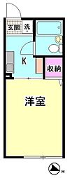 シティハイムリーベ馬込 1Kの間取図画像