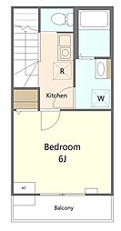 @K 1Kの間取図画像