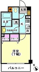 サンハイム蒲田 1Kの間取図画像