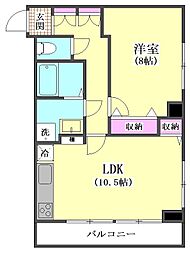 タピオラワダ 1LDKの間取図画像