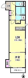 ReveurKagetsu 1LDKの間取図画像