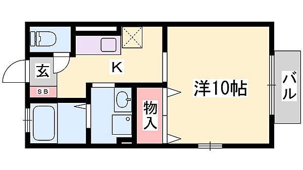 ルミエール　A棟 A102｜兵庫県西脇市和田町(賃貸アパート1K・2階・26.42㎡)の写真 その2