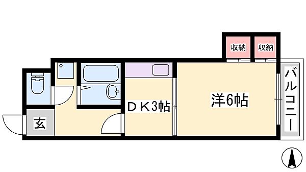 レジデンス西庄 306｜兵庫県姫路市西庄(賃貸マンション1DK・3階・22.81㎡)の写真 その2