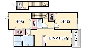 兵庫県西脇市下戸田（賃貸アパート2LDK・2階・58.41㎡） その2