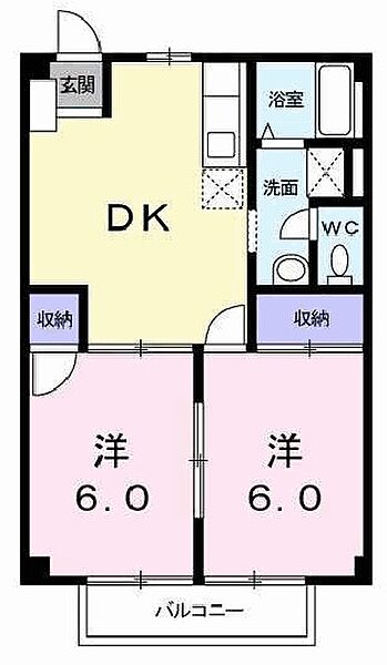兵庫県高砂市阿弥陀町阿弥陀(賃貸アパート2DK・1階・44.34㎡)の写真 その2