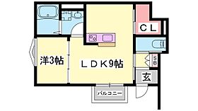 兵庫県姫路市東山（賃貸アパート1LDK・1階・31.36㎡） その2