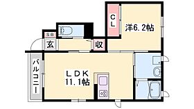 兵庫県加東市喜田１丁目（賃貸アパート1LDK・1階・43.05㎡） その2