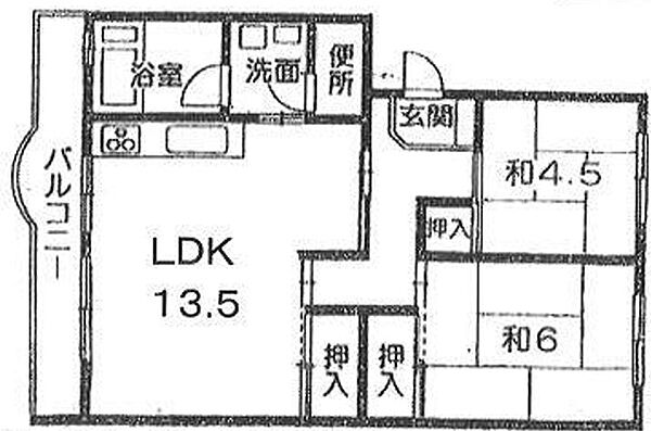 兵庫県加古川市尾上町口里(賃貸マンション2LDK・2階・54.77㎡)の写真 その1