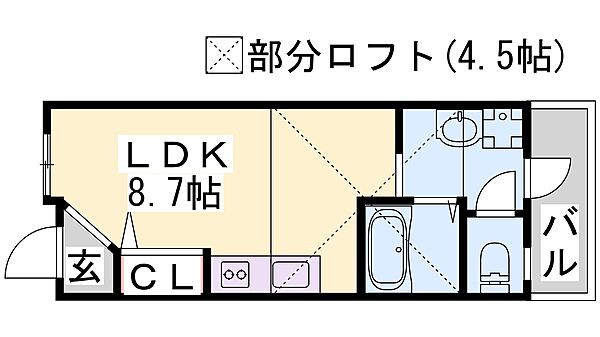 兵庫県加東市家原(賃貸アパート1SLDK・1階・21.12㎡)の写真 その2