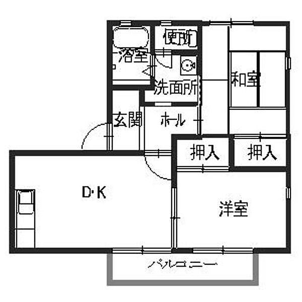 兵庫県加古川市東神吉町西井ノ口(賃貸アパート2DK・2階・48.25㎡)の写真 その2