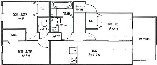 兵庫県たつの市龍野町堂本(賃貸アパート3LDK・1階・68.75㎡)の写真 その2