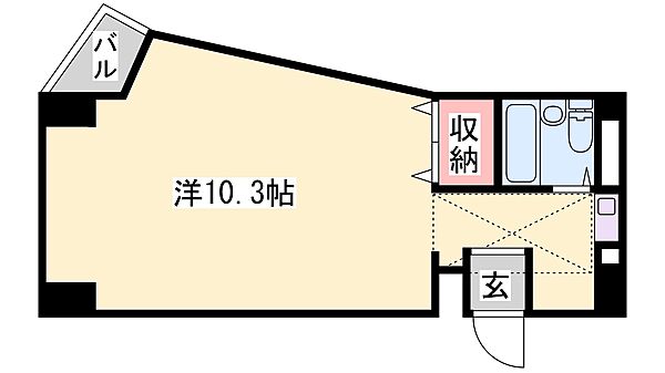 兵庫県高砂市神爪１丁目(賃貸マンション1R・1階・27.11㎡)の写真 その2