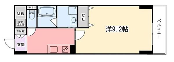 兵庫県姫路市船丘町(賃貸マンション1K・2階・30.10㎡)の写真 その2