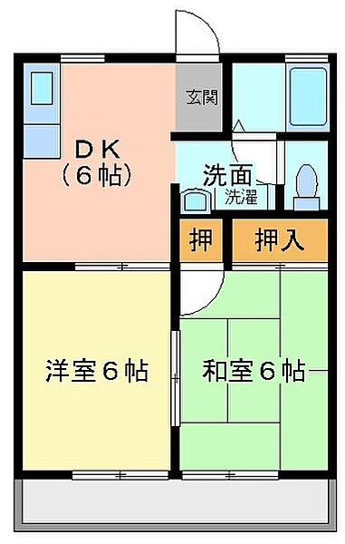 兵庫県小野市中町(賃貸アパート2DK・1階・40.00㎡)の写真 その1