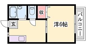 兵庫県加古郡播磨町東野添２丁目（賃貸アパート1K・2階・23.77㎡） その2