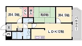 兵庫県姫路市飾磨区中島（賃貸マンション3LDK・3階・61.05㎡） その2