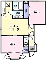 兵庫県姫路市北平野５丁目（賃貸アパート2LDK・1階・53.51㎡） その2