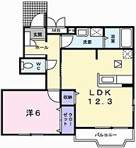 兵庫県姫路市大津区平松（賃貸アパート1LDK・1階・47.05㎡） その2