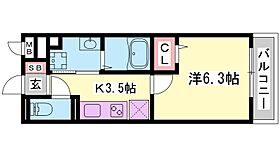 兵庫県三木市大村（賃貸アパート1K・1階・26.28㎡） その2