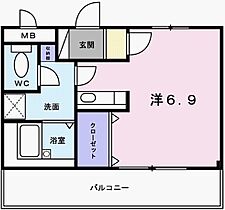 兵庫県姫路市三左衛門堀東の町（賃貸アパート1R・1階・24.00㎡） その2