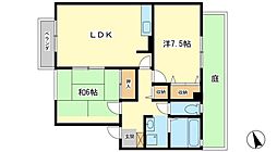 トゥールーズ 2LDKの間取図画像