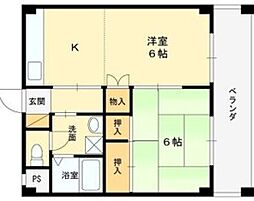 SKハウジング 2Kの間取図画像