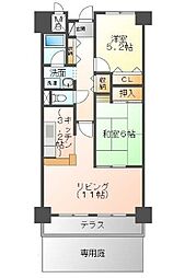 ライオンズマンション姫路東今宿 2LDKの間取図画像