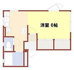 ファレ神明 1Kの間取図画像
