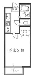 エトランスAISE 1Kの間取図画像