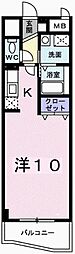 ジュネスアビタシオン 1Kの間取図画像