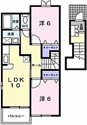 ブルーメ野里Ｂ 2階/202