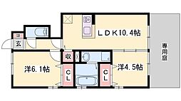 プレミア 2LDKの間取図画像