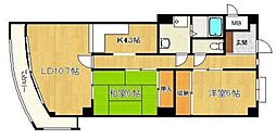 プレジオ滝野 2LDKの間取図画像
