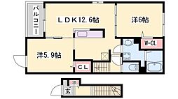 JR姫新線 本竜野駅 徒歩15分 2階/-