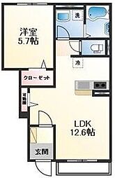 仮称) 姫路市白鳥台3丁目アパート 1階/102