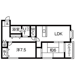 シャルム蓮池B棟 2階/202