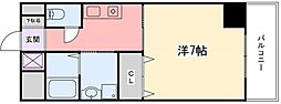 インタービレッジ東延末2 1Kの間取図画像