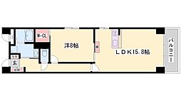 キャッスルコート龍野町 1LDKの間取図画像