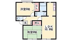 JAハイツ中西 2階