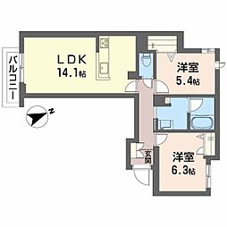 シャーメゾン グレイス魚橋 2階