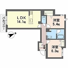 物件の間取り