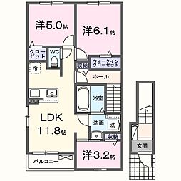 ロータス レジデンスI 3LDKの間取図画像