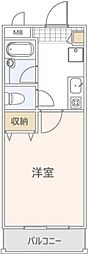 エスポワール加藤 3階1Kの間取り