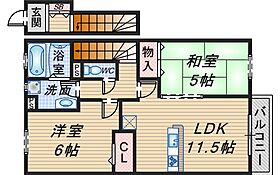 リバーサイド響 202 ｜ 大阪府豊中市春日町2丁目（賃貸アパート2LDK・2階・59.45㎡） その2