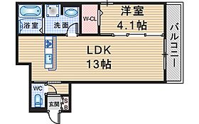 アリビオ蛍池 302 ｜ 大阪府豊中市螢池北町1丁目（賃貸アパート1LDK・3階・41.03㎡） その2