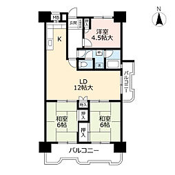 間取図画像 3LDK