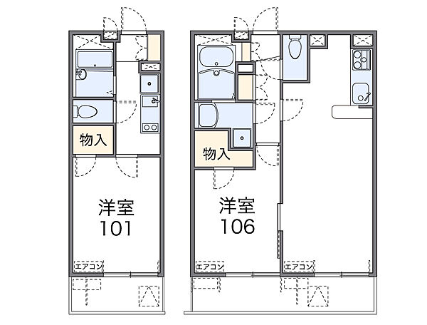 兵庫県尼崎市南武庫之荘６丁目(賃貸マンション1K・3階・19.87㎡)の写真 その2