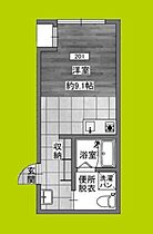 アペイロンナギサ  ｜ 大阪府枚方市渚西１丁目（賃貸アパート1R・2階・20.40㎡） その2