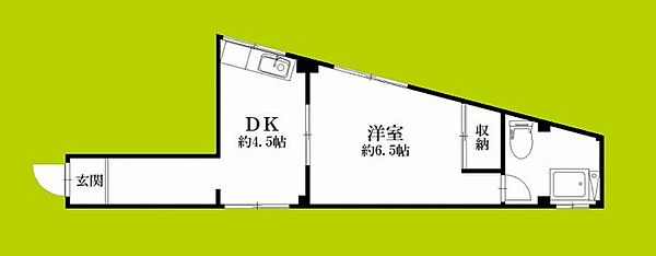 コーポエンゼル ｜大阪府大阪市生野区小路東２丁目(賃貸マンション1DK・2階・28.00㎡)の写真 その2