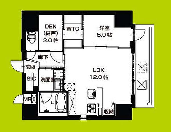 La CASA 上汐 ｜大阪府大阪市天王寺区上汐４丁目(賃貸マンション1SLDK・11階・47.27㎡)の写真 その2